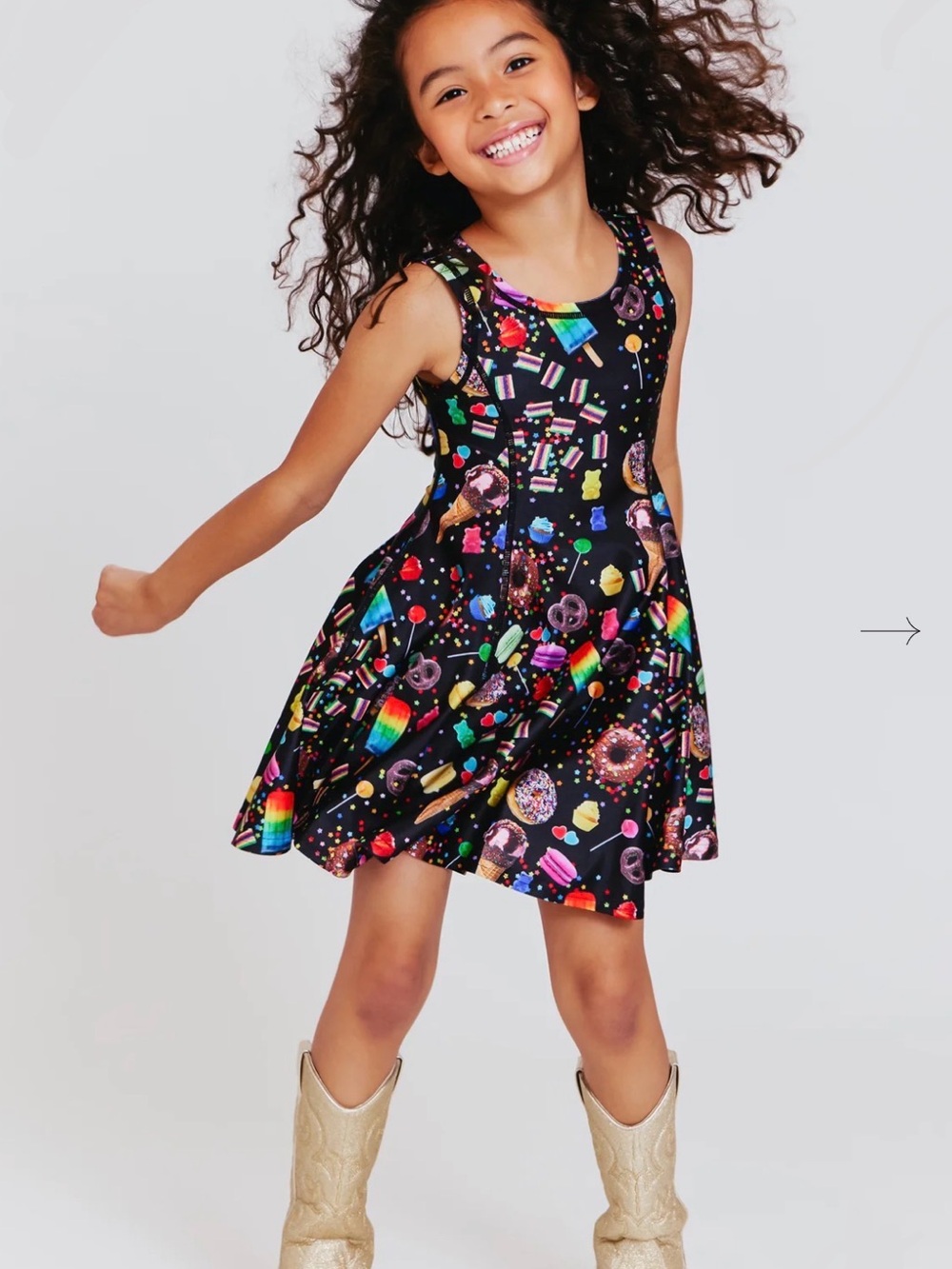 Terez Black Candy Spill Skater Dress
